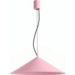 Růžové kovové LED závěsné svítidlo ø 50 cm FINT – Thoro obraz