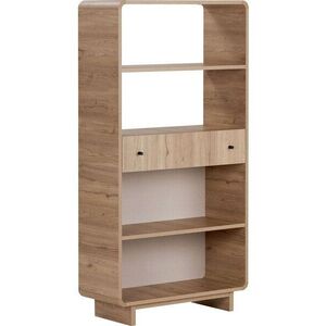 Knihovna v dekoru dubu ve světle přírodní barvě 78x153x34 cm Senza – Nordure obraz