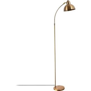 Stojací lampa v mosazné barvě s kovovým stínidlem (výška 162 cm) Marzeo – Opviq lights obraz