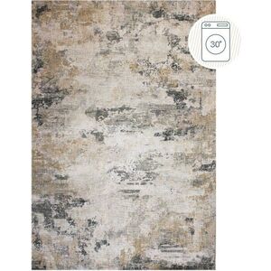 Šedobéžový pratelný koberec 190x290 cm Lila Abstract – Flair Rugs obraz