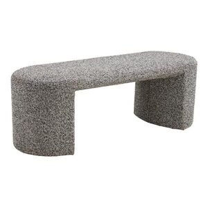 Šedá lavice z textilie bouclé Westport – House Nordic obraz
