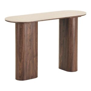 Béžový/tmavě hnědý konzolový stolek s keramickou deskou 40x120 cm Delphi – House Nordic obraz