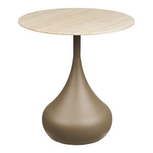 Kulatý odkládací stolek se skleněnou deskou ø 50 cm Pienza – House Nordic obraz