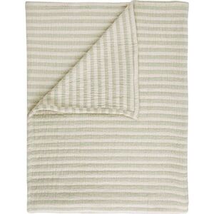 Zelená bavlněná deka 150x200 cm Cotton Muslin Stripe – Bianca obraz