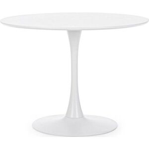 Kulatý jídelní stůl s bílou deskou ø 100 cm Bloom – Bizzotto obraz
