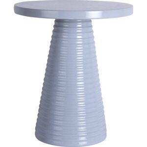 Kovový kulatý odkládací stolek ø 40 cm Catania Ribbed – Leitmotiv obraz