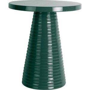 Kovový kulatý odkládací stolek ø 40 cm Catania Ribbed – Leitmotiv obraz