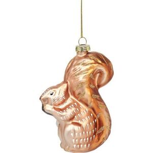 Skleněná ručně vyrobená vánoční ozdoba 4, 5 cm Woodland Squirrel – Sass & Belle obraz