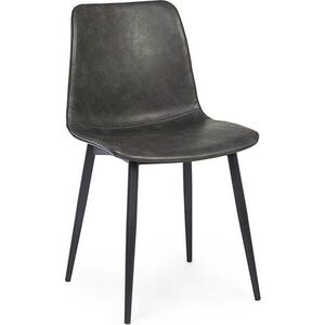 Černá jídelní židle z imitace kůže Kyra – Bizzotto obraz