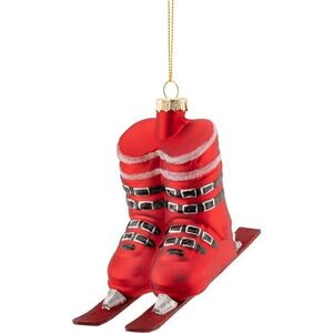 Skleněná vánoční ozdoba 21 cm Ski Boots – Sass & Belle obraz