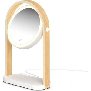 Kosmetické zrcadlo s dřevěným rámem (zvětšení 10x) 12x38 cm Bellwood – Umbra obraz