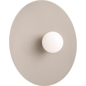 Taupe kovové nástěnné svítidlo ø 50 cm AKE – Thoro obraz