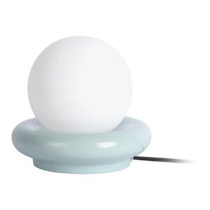 Světle modrá keramická stolní lampa (výška 19 cm) Catania Ring – Leitmotiv obraz