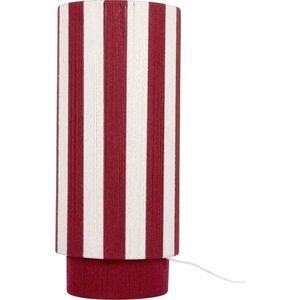 Červená/bílá provazová stolní lampa (výška 58 cm) Vienna Stripes – Leitmotiv obraz