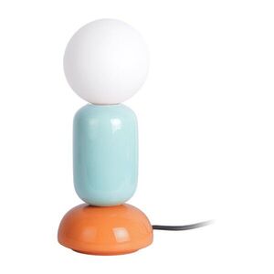 Keramická stolní lampa v mentolové barvě/oranžová (výška 27 cm) Firenze Tube – Leitmotiv obraz