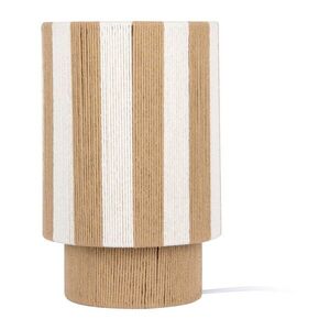 Bílá/v přírodní barvě provazová stolní lampa (výška 35 cm) Vienna Stripes – Leitmotiv obraz