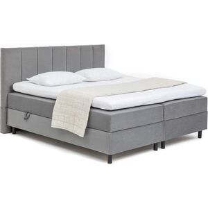 Šedá boxspring postel s úložným prostorem 180x200 cm Elva Bold Line – Bonami Selection obraz