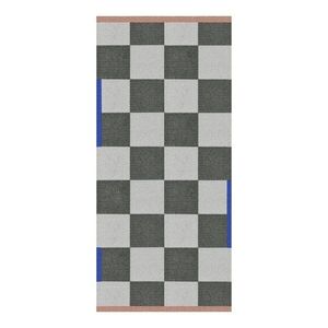 Tmavě zelený/krémový pratelný koberec 70x150 cm Square – Mette Ditmer Denmark obraz