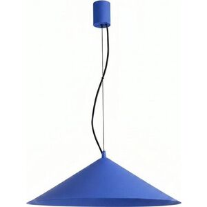 Tmavě modré kovové LED závěsné svítidlo ø 50 cm FINT – Thoro obraz