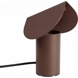 Hnědá hliníková LED stolní lampa (výška 15 cm) BISCUIT – Thoro obraz