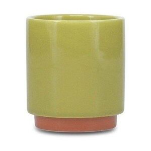 Zelený/oranžový kameninový šálek 130 ml Duo – ONA obraz