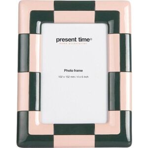 Tmavě zelený/světle růžový polyresinový rámeček 16x21 cm Firenze – PT LIVING obraz