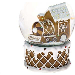 Polyresinové sněžítko (výška 10 cm) Snowy Train – Dakls obraz