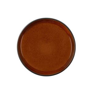 Černý/jantarový dezertní talíř z kameniny ø 17 cm Gastro Black/Amber – Bitz obraz