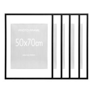 Černé rámečky v sadě 5 ks 50x70 cm Marbella – House Nordic obraz