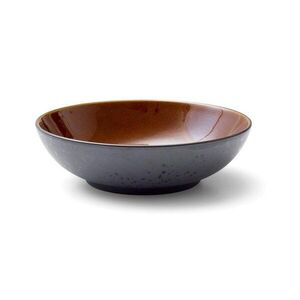 Černý/jantarový hluboký talíř z kameniny ø 24 cm Gastro Black/Amber – Bitz obraz