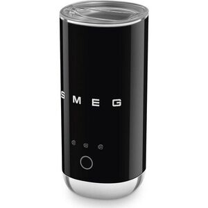 Černý plastový elektrický šlehač mléka 120 ml – SMEG obraz