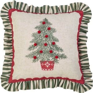 Dekorační polštář s vánočním motivem 45x45 cm Frilled Christmas Tree – Catherine Lansfield obraz