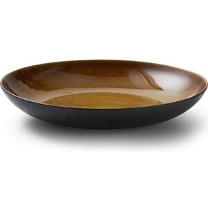 Černá/jantarová mísa z kameniny ø 40 cm Gastro Black/Amber – Bitz obraz