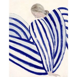 Plakát 50x70 cm Blue Stripe at Concorde – Sofia Lind – The Poster Club obraz