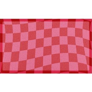 Rohožka z recyklovaného plastu 40x70 cm Wavy Checkerboard – Artsy Doormats obraz