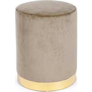 Taupe sametový taburet Lucilla – Yes Everyday obraz
