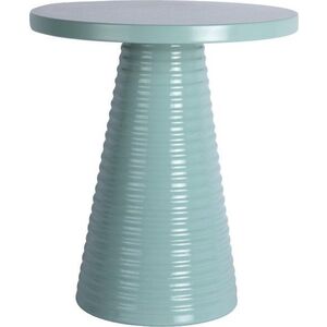 Kovový kulatý odkládací stolek ø 40 cm Catania Ribbed – Leitmotiv obraz