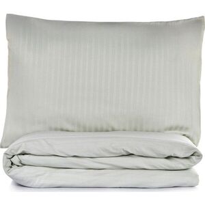 Šalvějově zelené povlečení na jednolůžko 200x140 cm Stripe – Mijolnir obraz