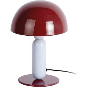 Vínová/světle modrá kovová stolní lampa (výška 30 cm) Firenze round – Leitmotiv obraz