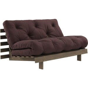 Tmavě hnědá rozkládací pohovka 140 cm Roots – Karup Design obraz