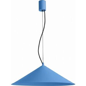 Světle modré kovové LED závěsné svítidlo ø 50 cm FINT – Thoro obraz