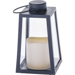 Černá LED lucerna na baterky (výška 18 cm) – Dakls obraz