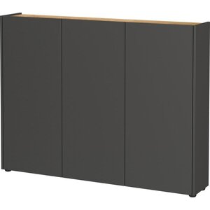 Antracitová skříňka v dekoru dubu 138x105x25 cm Libbiano – Germania obraz