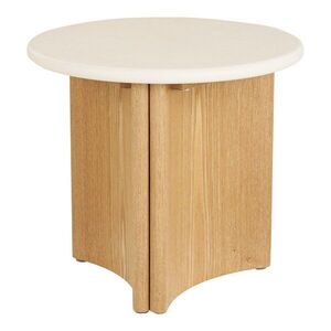 Kulatý odkládací stolek s betonovou deskou ø 50 cm Motril – House Nordic obraz