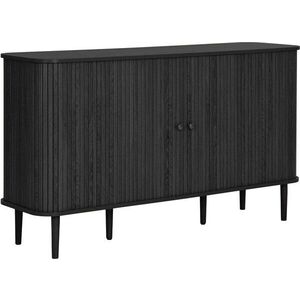 Černá komoda z borovicového dřeva 140x79x40 cm Nikko – House Nordic obraz