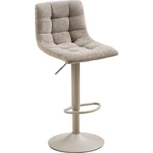 Světle šedé čalouněné barové židle v sadě 2 ks s nastavitelnou výškou/otočné (výška sedáku 63 cm) Middelfart – House Nordic obraz