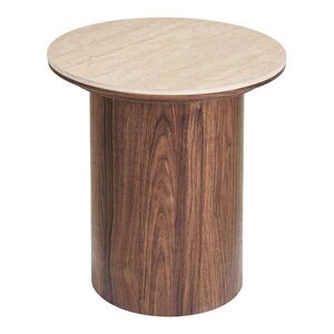 Kulatý odkládací stolek s keramickou deskou ø 45 cm Delphi – House Nordic obraz