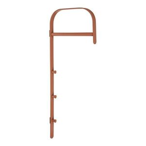 Koňakově hnědý kovový nástěnný stojan na oblečení 30x80x3 cm Gresto – House Nordic obraz
