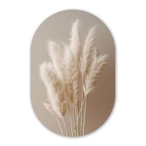MuchoWow NÁSTĚNNÝ OBRAZ Pampová tráva - Plumes - Pastelová - Bílá 40x60 cm obraz