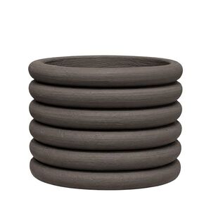 Pottery Pots Květináč Milo Low, barva hnědá, více velikostí - PotteryPots Velikost: L - ø 40, 5 cm | v. 26 cm obraz